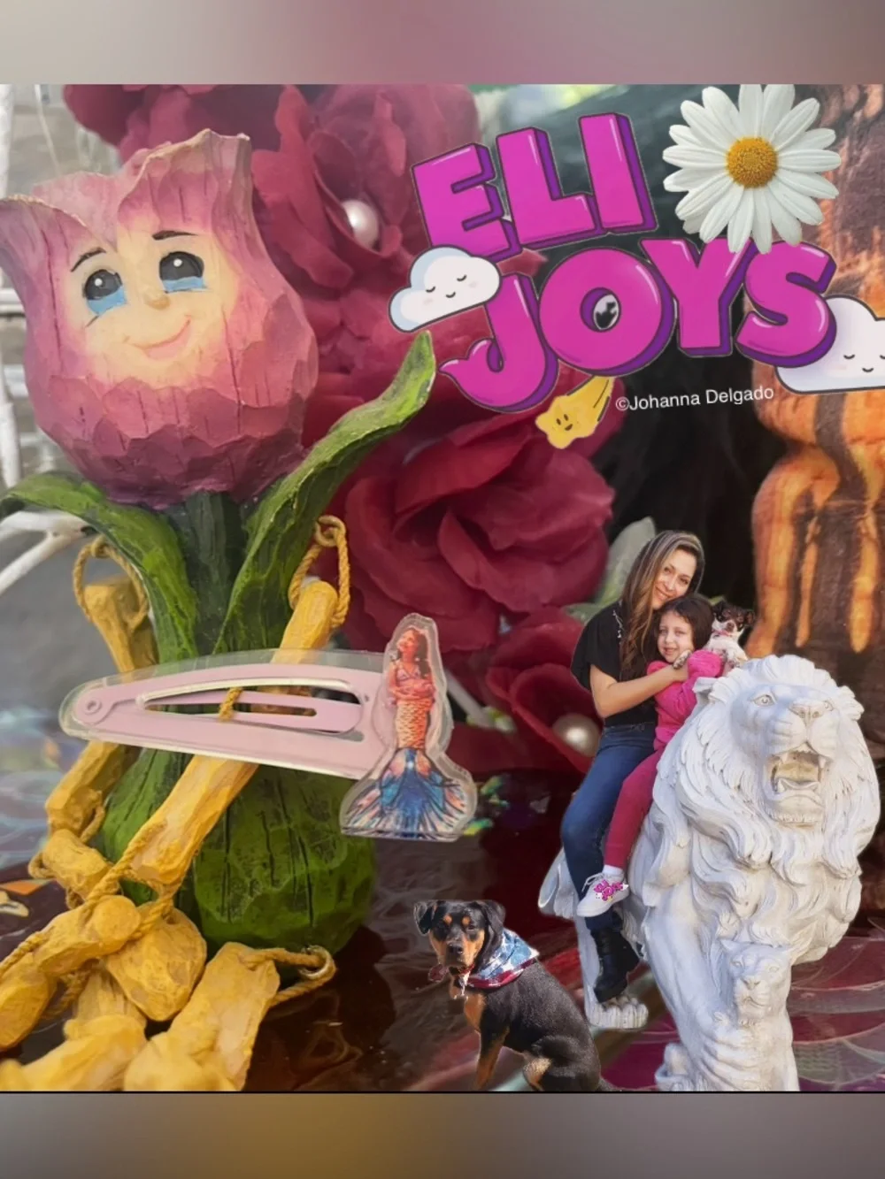 ELIJOYS - Mermaid Princess ©️JD hair clip in pastel lavender